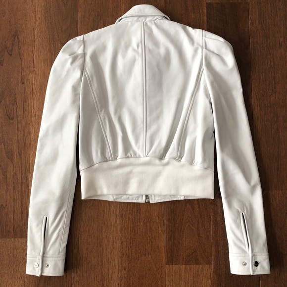 Lamarque White Leather Jacket - Picture 3 of 15